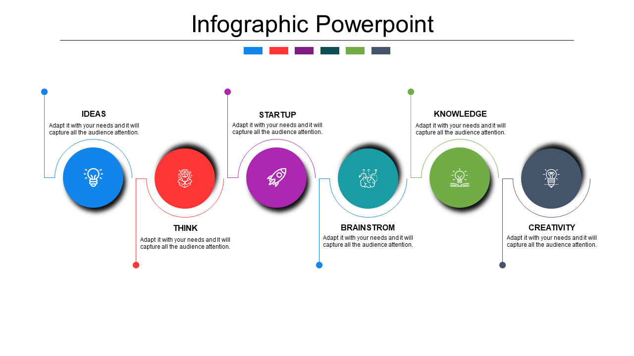 Affordable Infographic Template PowerPoint In Multicolor